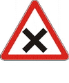 Предупреждающие знаки.Пересечение равнозначных дорог