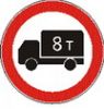 Запрещающие знаки.Движение грузовых автомобилей запрещено