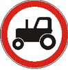 3.6 "Движение тракторов запрещено"   ― Дорожные знаки