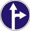 Предписывающие знаки.Движение прямо или направо